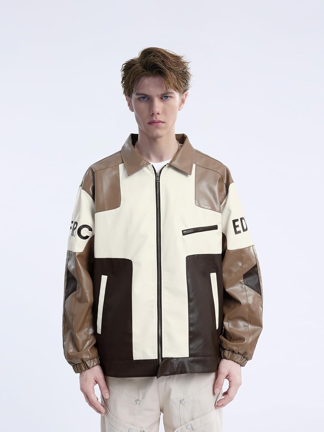 Aelfric Eden Mens Varsity Jacket Vintage Racing Motorcycle Graphic Bomber Jackets Oversized Unisex Streetwear jacket04coffee