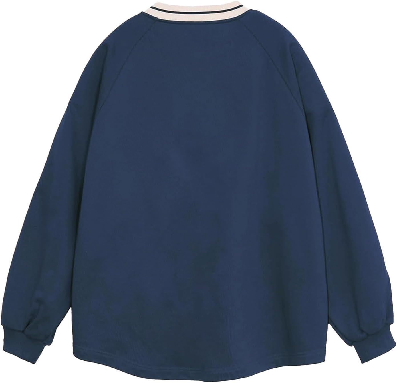 Aelfric Eden Oversized Crewneck Sweatshirts for Men Red Vintage Graphic Pullover Loose Fit Streetwear Long Sleeve TopBlue