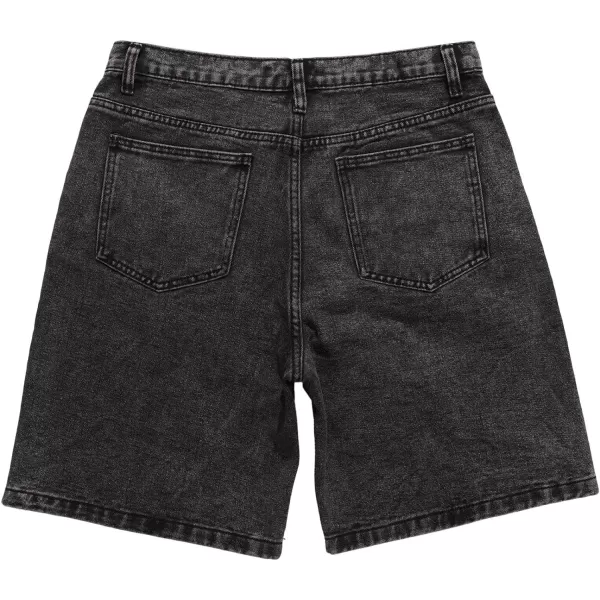 Aelfric Eden Mens Star Patchwork Denim Shorts Mid Rise Stretchy Patchwork Jeans Shorts Casual Denim Shorts StreetwearA03black