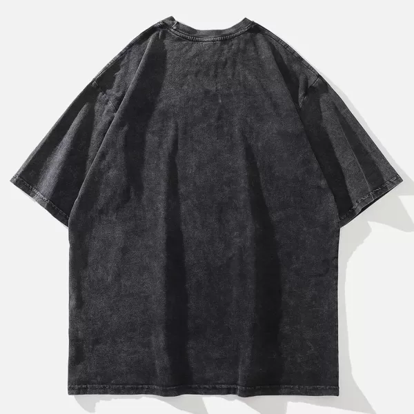 Aelfric Eden Oversized Dog Graphic Tees Men Streetwear Casual Summer Tops Unisex TShirt1black