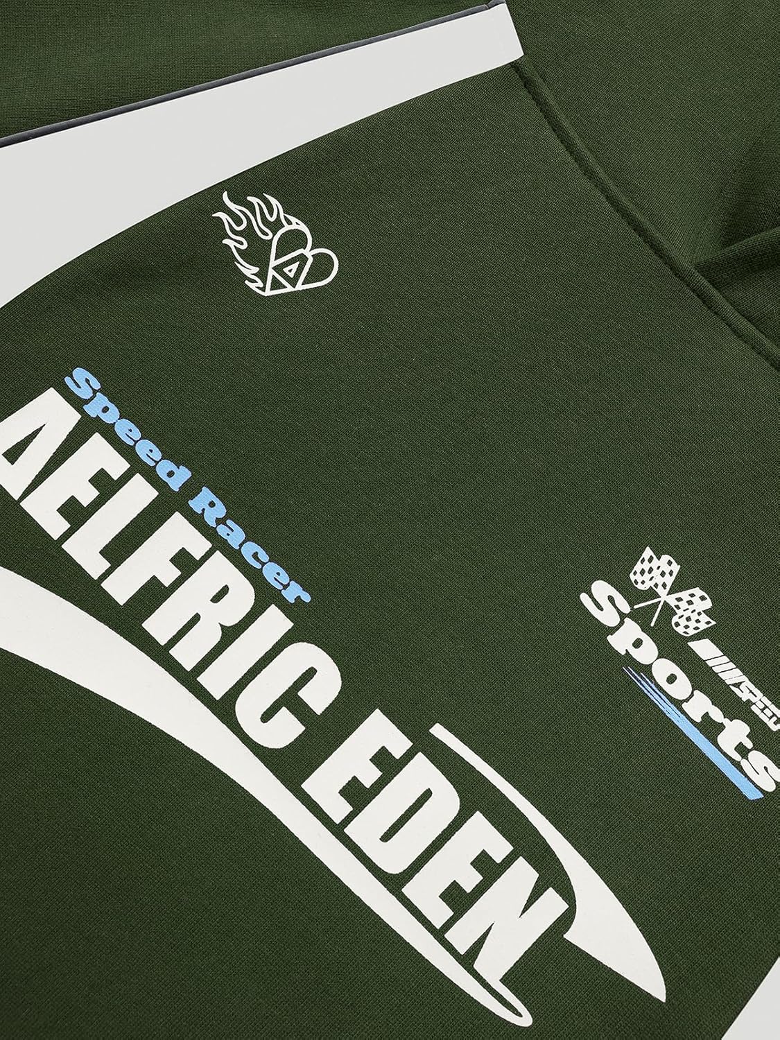 imageAelfric Eden Oversized Hoodie for Men Vintage Streetwear Graphic Long Sleeve Pullover Hoodies TopsGreen