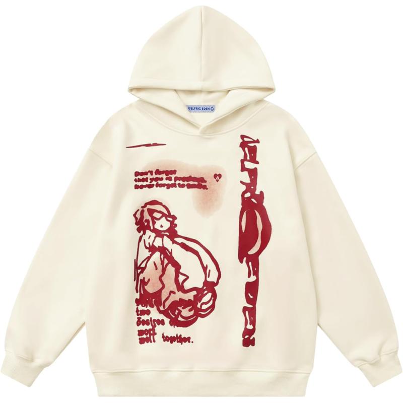 imageAelfric Eden Hoodies for Women Oversized Graphic Hoodies Y2k Fall Hoodies for Women TrendyApricot