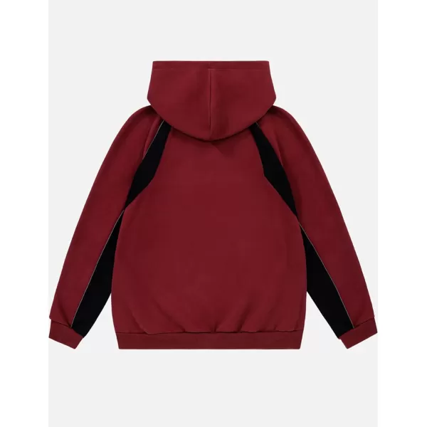 imageAelfric Eden Oversized Hoodie for Men Vintage Streetwear Graphic Long Sleeve Pullover Hoodies TopsRed