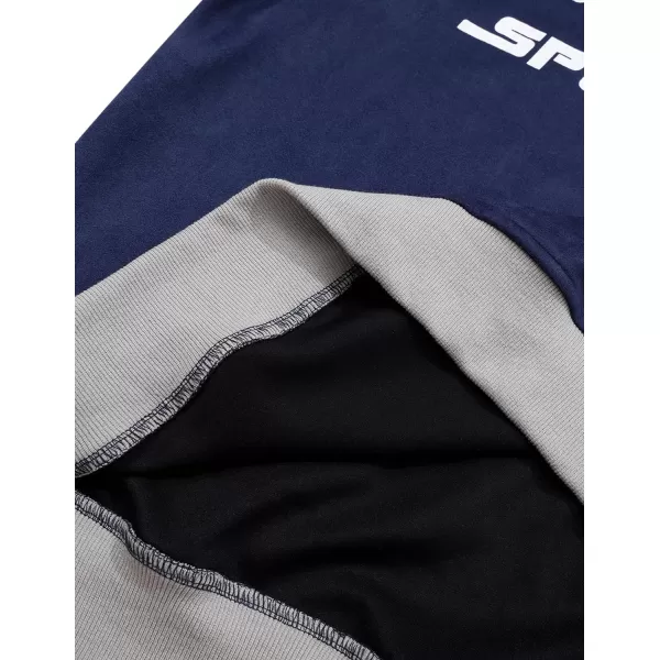 imageAelfric Eden Oversized Sweatshirt Vintage Crewneck Sweatshirts Casual Long Sleeve Suede PulloverNavy Bluegrey