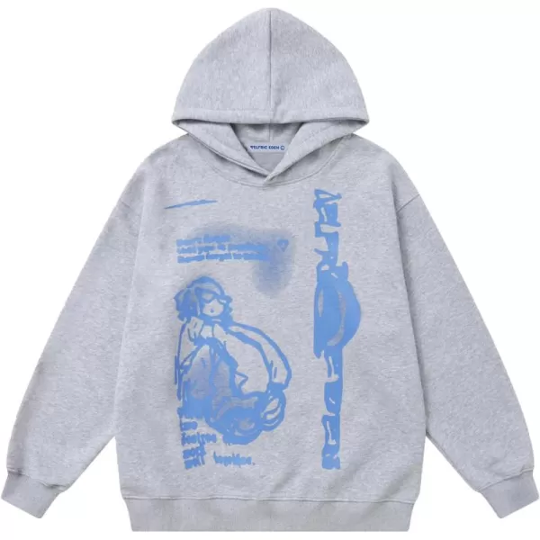 imageAelfric Eden Hoodies for Women Oversized Graphic Hoodies Y2k Fall Hoodies for Women TrendyGrey