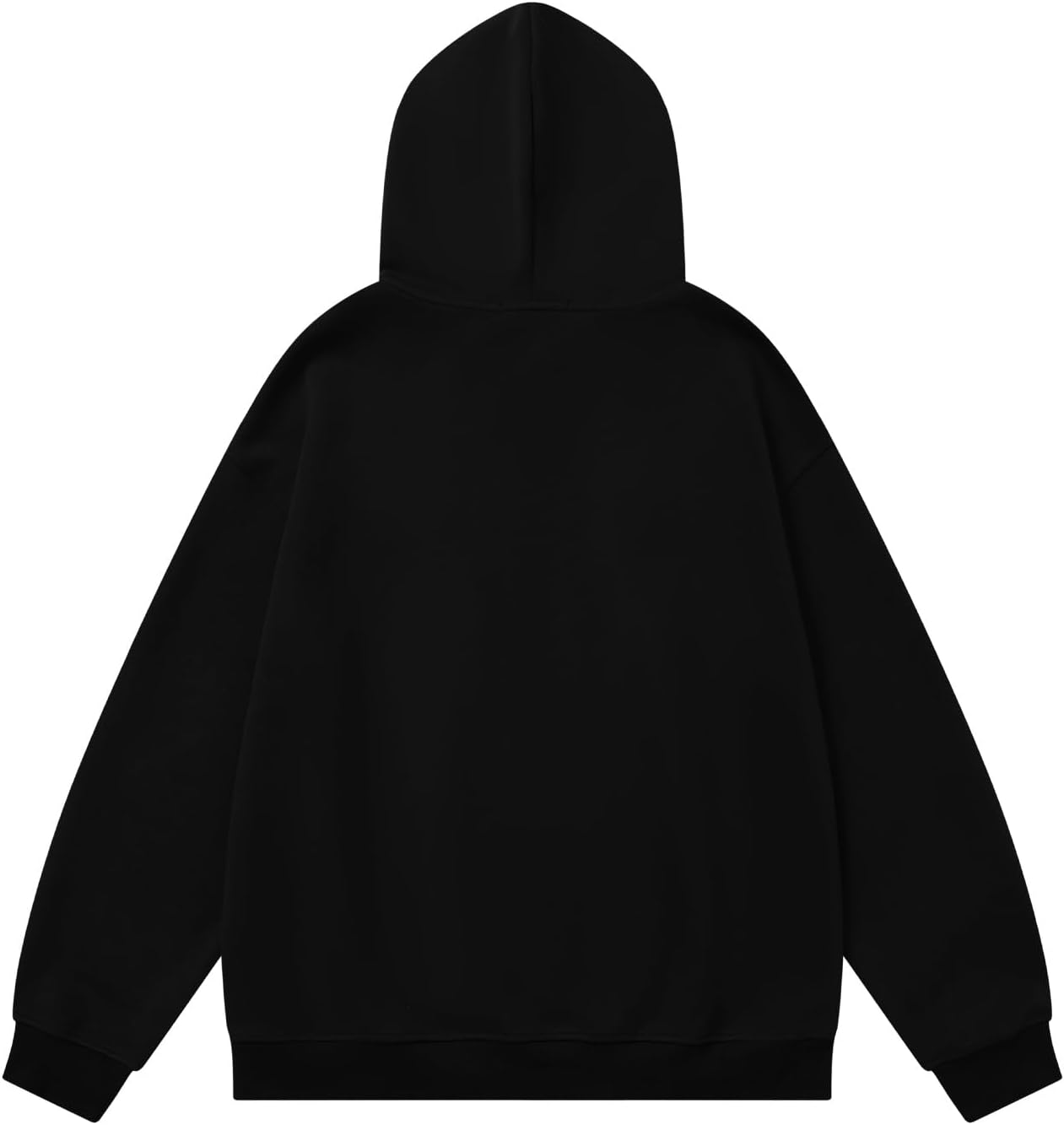imageAelfric Eden Oversized Hoodies for Women Streetwear Vintage Baggy Shadow Print Hoodie Pullover with pocketBlack