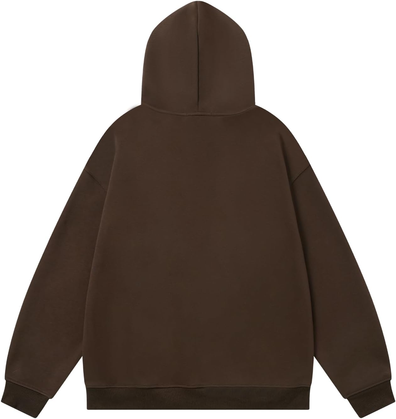 imageAelfric Eden Oversized Hoodies for Women Streetwear Vintage Baggy Shadow Print Hoodie Pullover with pocketBrown