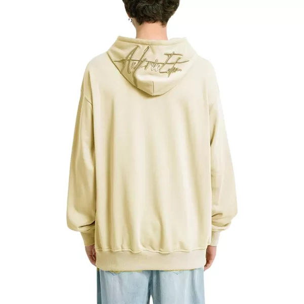 imageAelfric Eden Embroidery Hoodies Oversized Y2k Hooded Sweatshirts Unisex Solid Color Hoodie Streetwear Pullover TopsEapricot