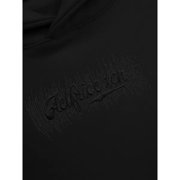 imageAelfric Eden Hoodies for Women Oversized Letter Graphic Hoodie Sweatshirts Unisex Y2K Streetwear Fall Long Sleeve PulloverBlack