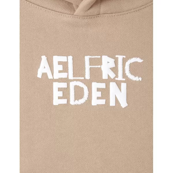 imageAelfric Eden Women Hoodies Oversized Fleece Sweatshirts Unisex Solid Basic Letter Hoodie Long Sleeve Fall Y2k Pullovers TopCoffee