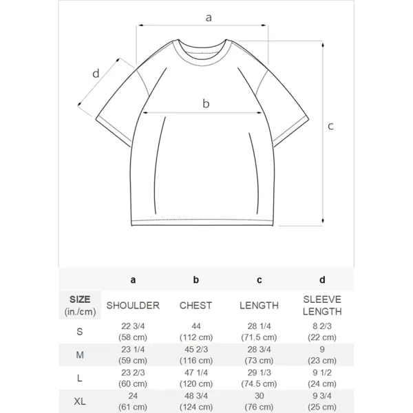 imageAelfric Eden Mens Oversized T Shirts Tees Cute Print Crew Neck Cotton Tops Streetwear Casual Shirt048black