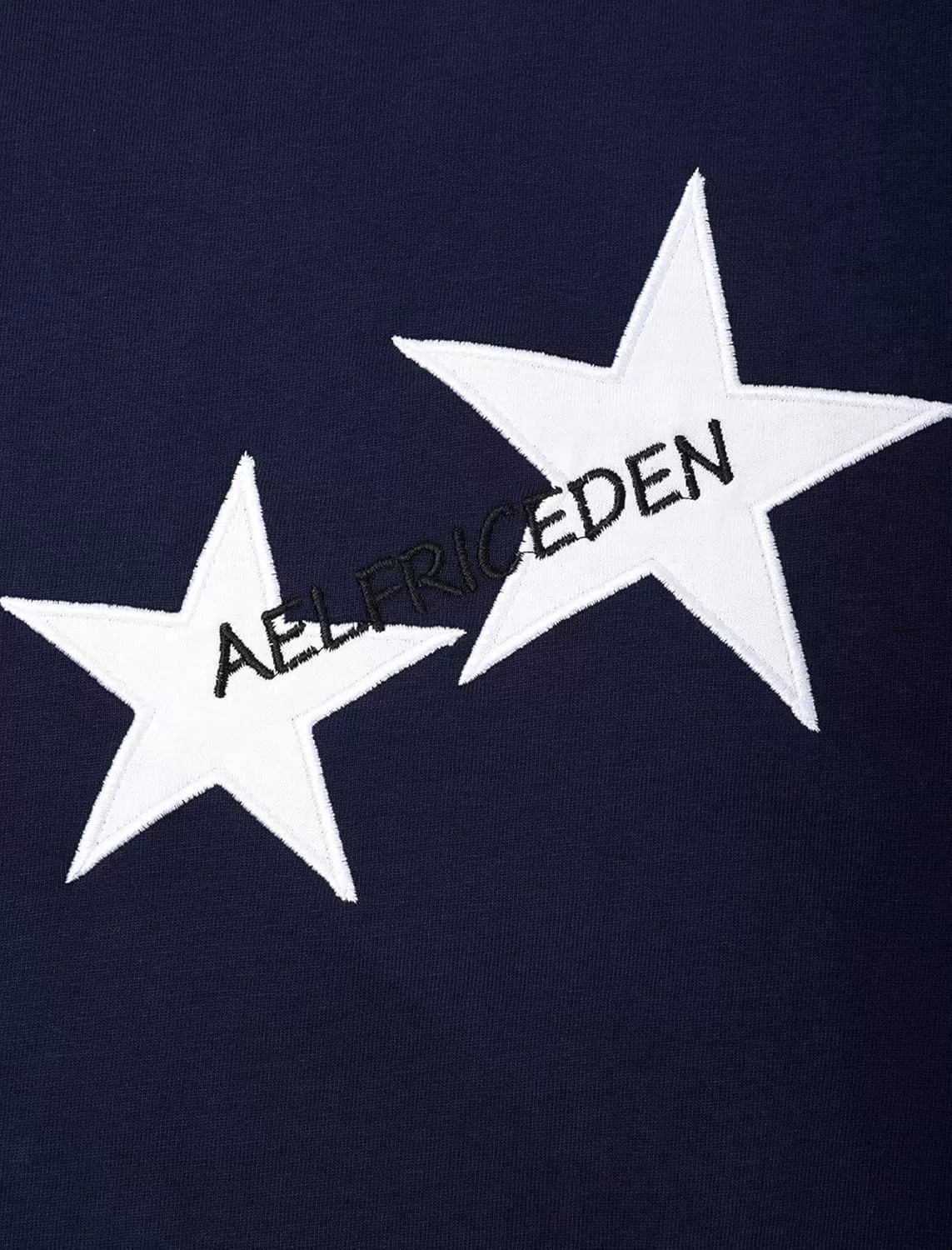 imageAelfric Eden Star Graphic Tees Men Oversized T Shirt Women Y2k Vintage Tee Aesthetic Short Sleeve Summer TopsDeep Blue