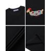 imageAelfric Eden Cartoon Dog Tee Shirt Cotton Graphic TShirts Cute Casual Summer Oversized Shirts Streetwear TopsBlack
