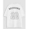 imageAelfric Eden Jersey Shirts Mesh Print Number Tee Mens Oversized Vintage Streetwear Tshirts Graphic Casual Summer Y2k TshirtWhite
