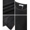 imageAelfric Eden Mens Oversized Acid Wash Plain T Shirts Washed Cotton Basic Tee Short Sleeve Crewneck Unisex TopsBlack