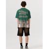 imageAelfric Eden Mens Oversized Tshirts Snow Mountain Graphic Tee Print Tops Streetwear Casual ShirtGreen