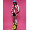 imageAelfric Eden Oversized T Shirts Number Stripe Graphic Unisex Knit Tee Color Blocking Y2k Short Sleeve 2025 Trend TopsRed
