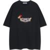 imageAelfric Eden Cartoon Dog Tee Shirt Cotton Graphic TShirts Cute Casual Summer Oversized Shirts Streetwear TopsBlack