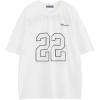 imageAelfric Eden Jersey Shirts Mesh Print Number Tee Mens Oversized Vintage Streetwear Tshirts Graphic Casual Summer Y2k TshirtWhite