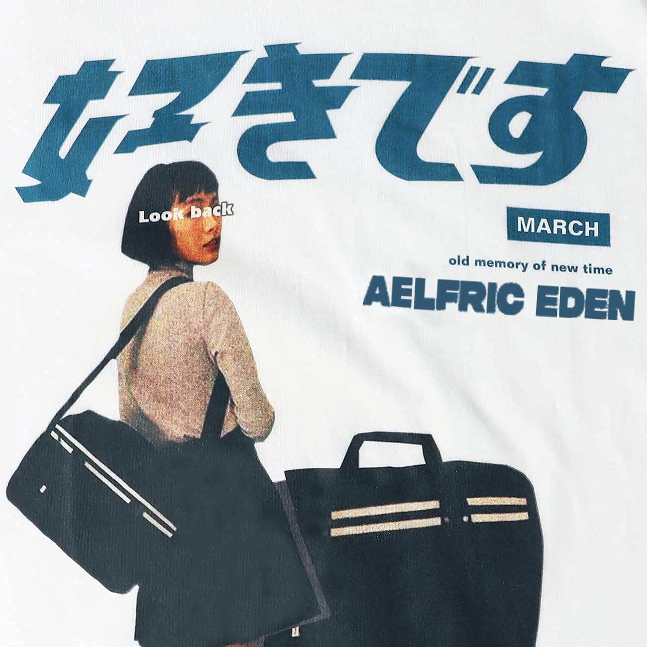 imageAelfric Eden Mens Oversized Graphic Tee Summer Unisex Hipster Printed Casual Harajuku Top TshirtWhite