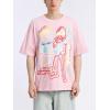 imageAelfric Eden Graphic Tees Men Y2k Oversized T Shirts Women Hip Hop Character Vintage Tees Unisex Summer TopsPink
