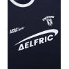 imageAelfric Eden Graphic Tees Y2k Women Oversized T Shirts Striped Patchwork Crewneck Unisex Streetwear TopsNavy Blue