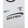 imageAelfric Eden Graphic Tees Y2k Women Oversized T Shirts Striped Patchwork Crewneck Unisex Streetwear TopsWhite