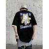 imageAelfric Eden Mens Oversized Ramen Cat Graphic Tees Streetwear Casual Summer Tops TShirt UnisexBlack