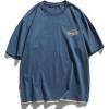 imageAelfric Eden Mens Oversized T Shirts Graphic Tees Print Crew Neck Cotton Tops Streetwear Casual ShirtBlue