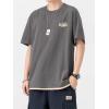 imageAelfric Eden Mens Oversized T Shirts Graphic Tees Print Crew Neck Cotton Tops Streetwear Casual ShirtDark Grey