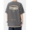 imageAelfric Eden Mens Oversized T Shirts Graphic Tees Print Crew Neck Cotton Tops Streetwear Casual ShirtDark Grey