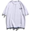 imageAelfric Eden Mens Oversized T Shirts Graphic Tees Print Crew Neck Cotton Tops Streetwear Casual ShirtWhite