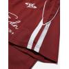 imageAelfric Eden Mens Vintage Letter Polo Tee Oversized Button Collar Graphic Patchwork T Shirt Short Sleeve Summer TopsRed