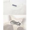 imageAelfric Eden Oversized Graphic Tees Unisex Graffiti Print Shirts Inkjet Tee TopWhite