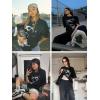 imageAelfric Eden Oversized Tees Graphic Dog Print Tshirt Washed Cotton Short Sleeve Summer Streetwear Vintage Unisex TopsBlack