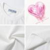 imageAelfric Eden Women Love Balloon Graphic Tees Summer Short Sleeve Printed Cotton T Shirts Casual Harajuku TopsWhite