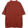 imageAelfric Eden Womens Oversized Graphic Tees Dirt Contrast Color Athleisure T Shirt Unisex Racing Streetwear 90s Summer TopsRed
