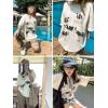 imageAelfric Eden Dairy Cow Print Tee Vintage Oversize Shirts Summer Unisex Casual Harajuku Top TshirtWhite