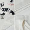 imageAelfric Eden Dairy Cow Print Tee Vintage Oversize Shirts Summer Unisex Casual Harajuku Top TshirtWhite