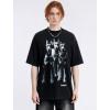 imageAelfric Eden Graphic Tees Men Oversized Doberman Shirt Washed Vintage Streetwear Casual Summer Tops TShirt Unisex2black