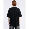 imageAelfric Eden Graphic Tees Men Oversized Doberman Shirt Washed Vintage Streetwear Casual Summer Tops TShirt Unisex2black
