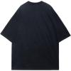 imageAelfric Eden Graphic Tees Men Oversized Doberman Shirt Washed Vintage Streetwear Casual Summer Tops TShirt Unisex2black