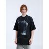 imageAelfric Eden Graphic Tees Men Oversized Doberman Shirt Washed Vintage Streetwear Casual Summer Tops TShirt Unisex3black