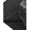 imageAelfric Eden Mens T Shirts Castle Graphic Washed Tee Shirt Cotton Short Sleeve Tees Y2k Streetwear Casual 2025 Trendy TopsBlack