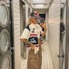 imageAelfric Eden Mens Vintage Oversized Shirts Unisex Streetwear Patchwork Casual ShortSleeveBeige