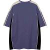 imageAelfric Eden Oversized Graphic Tees Men Contrast Color Speedway Racing Tee Unisex Streetwear Tshirt Patchwork Polo TeeDark Blue