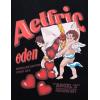 imageAelfric Eden Oversized Graphic Tees Women Streetwear Casual Heart Print Angel Cartoon Unisex Summer TopsBlack
