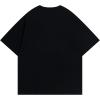 imageAelfric Eden Oversized Graphic Tees Women Streetwear Casual Heart Print Angel Cartoon Unisex Summer TopsBlack