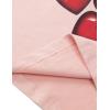 imageAelfric Eden Oversized Graphic Tees Women Streetwear Casual Heart Print Angel Cartoon Unisex Summer TopsPink