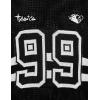 imageAelfric Eden Womens Graphic Tee Shirts CutOut Number Mesh Tops Streetwear Oversized Short Sleeve TShirtBlack